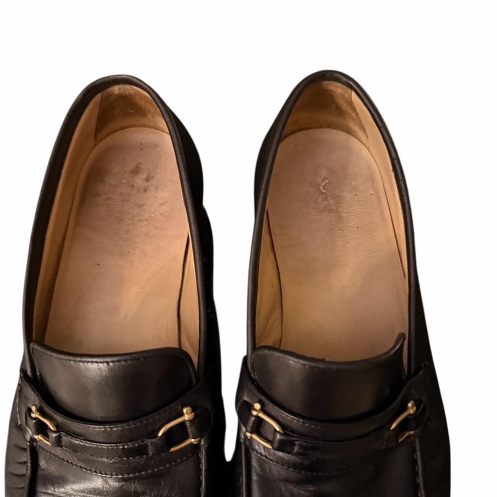 GUCCI Horsebit Moccasin Loafers 110 0158 in Black size 38 1/2 - Picture 9 of 16